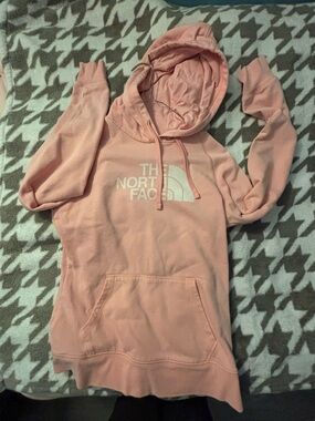 The North Face Light Pink Women's Hoodie with Logo